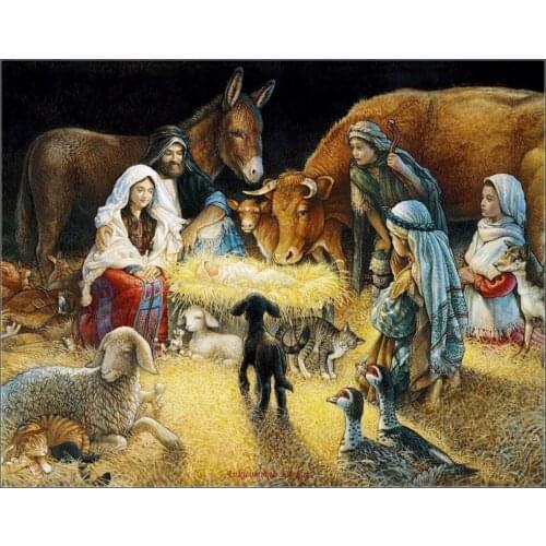 Counted Cross Stitch Kits Needlework Embroidery - Crafts 14 ct Aida DMC Color DIY Arts Handmade Home Decor - O Night Divine