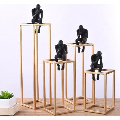 Modern Home TV Cabinet Decoration Metal Decoration Office Accessories Character Home Decoration