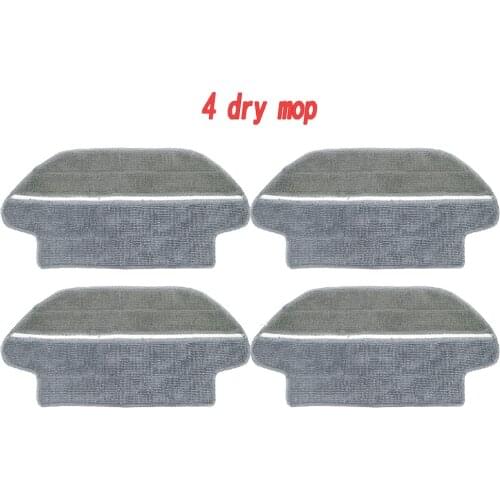 Wet-Dry Mop Cloth Pad Accessories compatible with XiaoMi Mijia STYJ02YM Viomi V2 PRO V-RVCLM21B Robot Vacuum Cleaner Parts