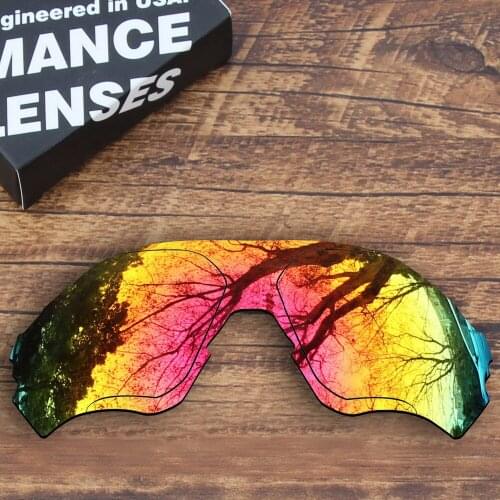 ToughAsNails Polarized Replacement Lenses for Oakley EVZero Range Sunglasses Fire Red Mirrored