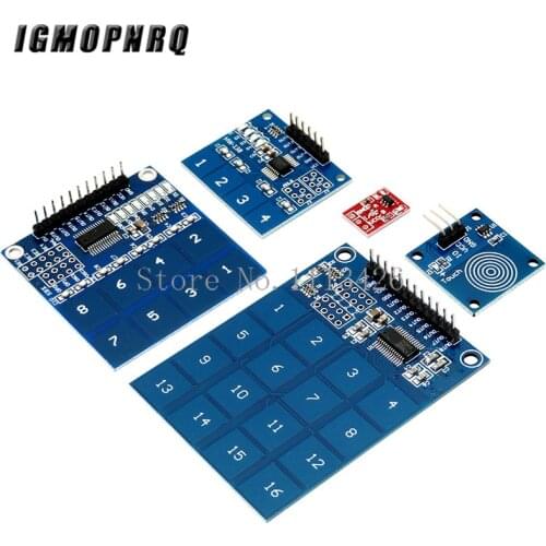 TTP223 / TTP223B / TTP224 / TTP226 / TTP229 Jog Digital Touch Switch Sensor Digital 1/4/8/16 channel Touch Key Capacitive Module