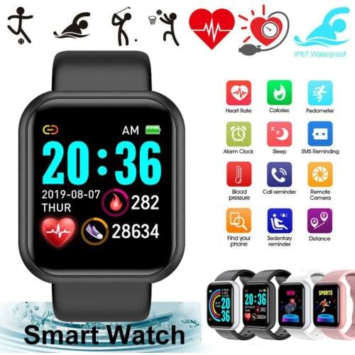 D20 Pro/y68 Pro 1.44 Inch Smart Watch Bluetooth Fitness Bracelet For Android Ios Sports Fitness Activity Heart Rate Tracker