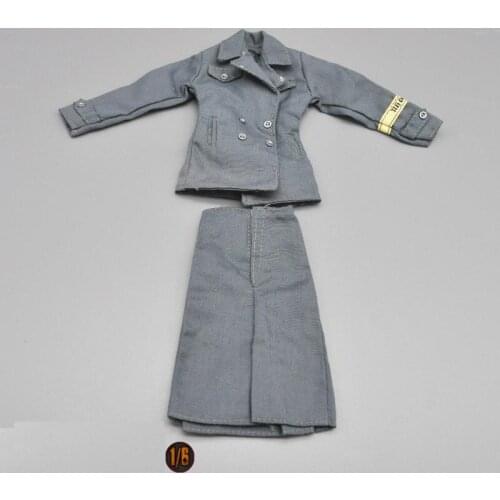 1/6th Model DML WWII German Female Communicator Full Uniform Jacket Armband Skirt For Usual 12 inch Doll Figures Collect