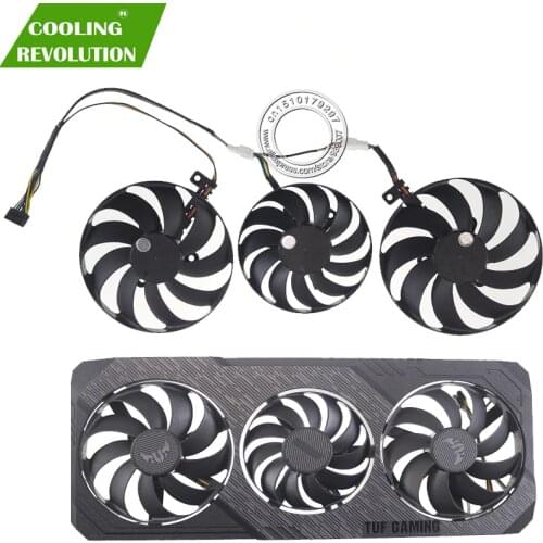 PLD09210B12H PLD08010B12HH Graphics card fan for ASUS TUF Gaming X3 Radeon RX 5700 O8G EVO GAMING