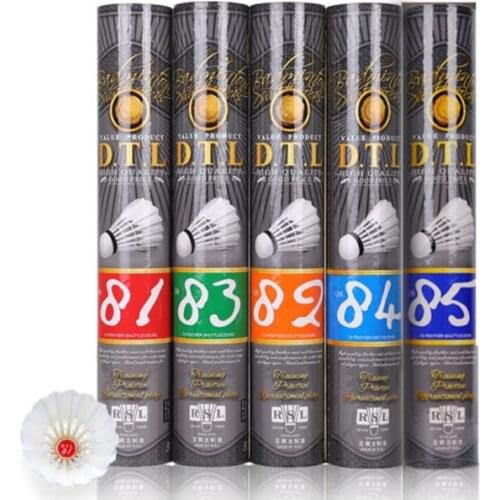 RSL badminton shuttlecock RSL81 82 83 84 85 Feather Shuttlecock Durability top grade duck feather shuttlecock for tournament