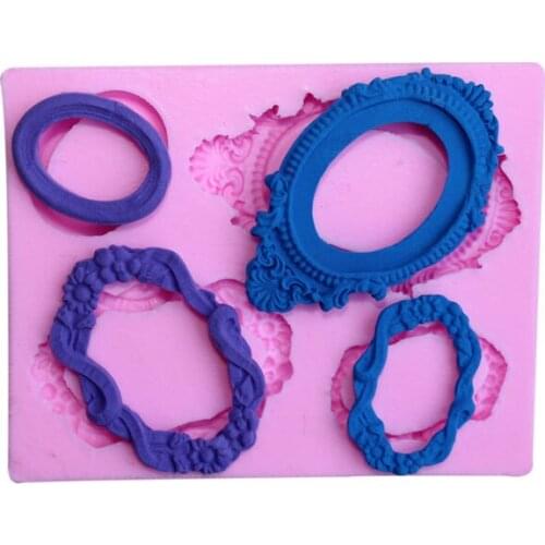 Baking DIY Tool Silicone Cake Mold Mirror Series Turn Sugar Mold C116