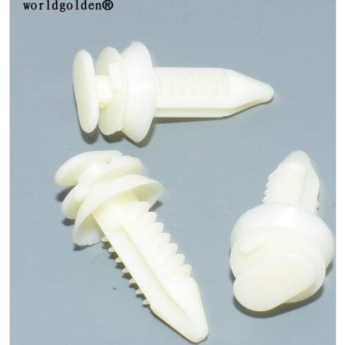 Worldgolden 100pcs auto fasteners Door Trim Panel Retainer for GM#15545202