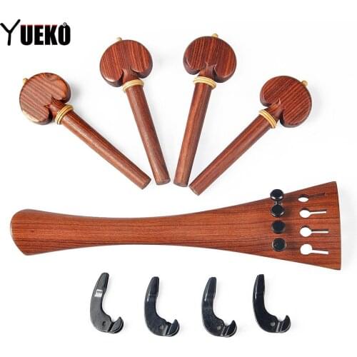 YUEKO cello parts set Red sandalwood high quality cello accessories