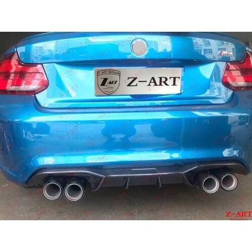 Z-ART for BMW F87 M2 carbon fiber rear diffuser for BMW M2 carbon fiber rear lip for BMW F87 carbon fiber rear low spoiler