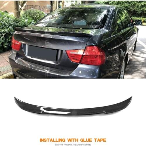 E90 CS-style Carbon Fiber Car Rear Trunk Spoiler for BMW 3 Series E90 M3 E90 320i 323i 325i 328i 335d 335i 2005-2011