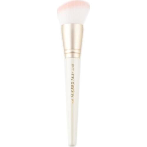 1pc Oblique Foundation make up brush contouring Professional Synthetic hair with wood handle