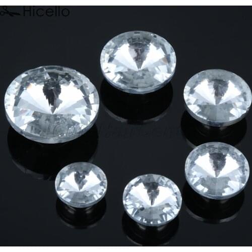 10sets Crystal Buckles Diamond Nails Glass Pins Buttons Decorative Upholstery Knot 16mm/18mm/20mm/22mm/25mm/30mm Pushipin screw