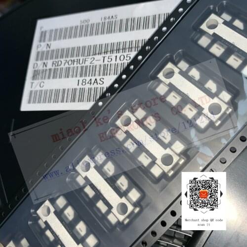 100%New original; RD70HUF2 RD70HUF2-T5105 RD70HUF2-101 HPM [ 70W,175MHz,530MHz ] - Silicon MOSFET FET type Power Transistor