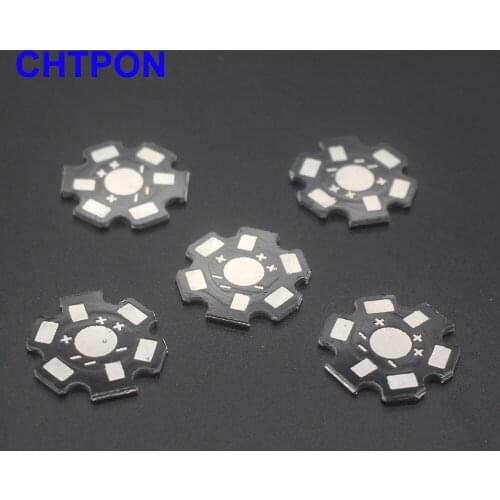 100pcs 1W 3W 5W Heat Sink LED Aluminum Base Plate PCB Board Substrate 20mm Star Kit DIY Cooling Heatsink 20 mm for 1 3 5 W Watt