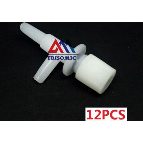 12 pieces 5mm regulator valve Tee Type for fish tank aquarium oxygen pump Airline Aquarium(White type)