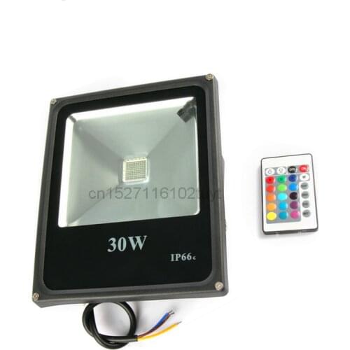 20PCS LED Floodlight 10W 20W 30W 50W RGB AC 90-265V Led Spotlight Outdoor Lighting Waterproof Projector Reflector lamp