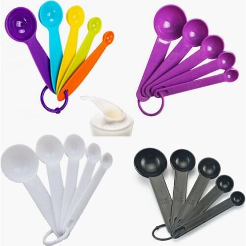 5pc/set Kitchen Measuring Spoons Teaspoon Coffee Sugar Scoop Cake Baking Flour Measuring Cups Kitchen Cooking Tools Baking Tools