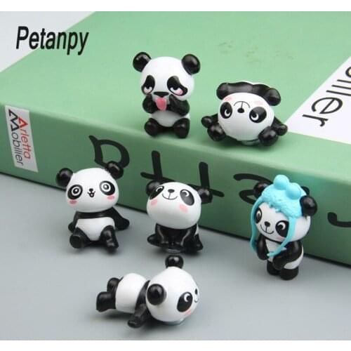 8pcs Cute Panda Fridge Sticker Room message stick Panda Decoration Refrigerator Souvenir Fridge Sticker Children Birthday Gift