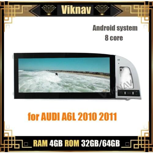 8 core car DVD multimedia player for AUDI A6L 2010 2011 auto radio video player stereo GPS navigation android system