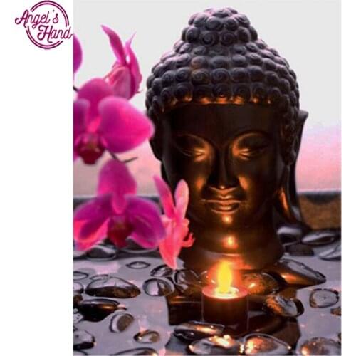 DIY Diamond Painting Religions Resin Mosaic Diamond Painting Full Square Drill Cross Stitch Embroidery Buddha