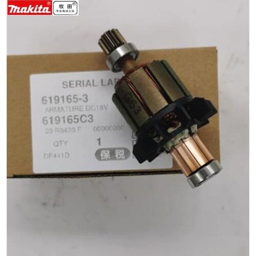 Armature Anchor 619165-3 for MAKITA DSC191Z BHP451SFE BHP451RFE BDF451Z BDF451SFE BDF451RFE DDF451 BHP451 BDF451 DF441D