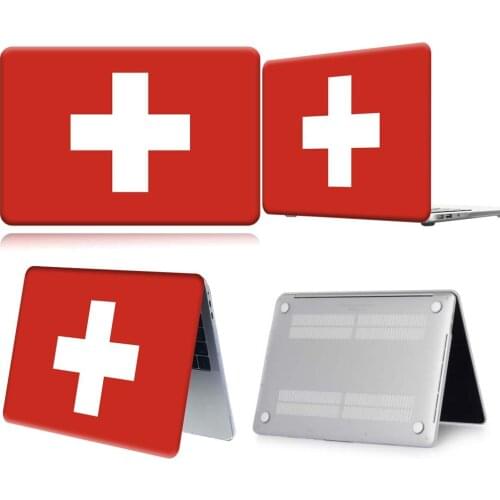Swiss Flag Pattern New Touch Bar Laptop Case For Apple Macbook 12/Air 11 13 A2337/Pro 13(A2251 A2289) 15 16 /Pro 13 A2338