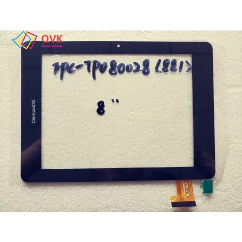 Black P/N FPC-TP080028(881) Tablet Capacitive Touch Screen Panel Repair Replacement Parts Free Shipping