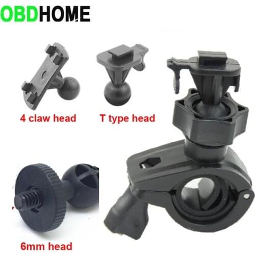 3 Option Head GPS DVR Holder for Car Motorcycles Bicycles Dvr GPS DV Camera Mounts Support Auto Dash Camera Bracket Dvr Holder