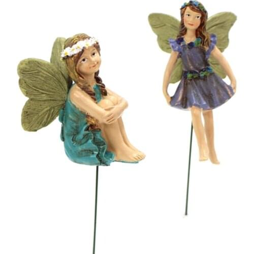 Fairy Garden - 6pcs Miniature Fairies Figurines Accessories for Outdoor Decor F1CC