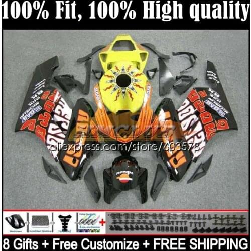 Bodys Injection For HONDA CBR1000 CBR 1000 RR CC 1000CC 50CL.58 CBR1000RR 04 05 CBR 1000RR 2004 2005 OEM Fairings Repsol new