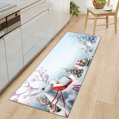 Kitchen Carpet Entrance Doormat Bedroom Christmas Decorations For Home Mat In The Hallway Floor Tatami Non-slip Rug Bathroom Mat