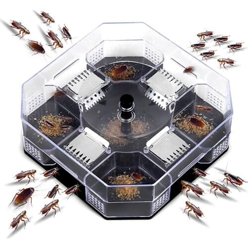 Cockroach Trap Box Reusable Eco-Friendly Roach Catcher Trap For Indoor Kitchen Easy To Operate Durable And Practical Non-Toxic