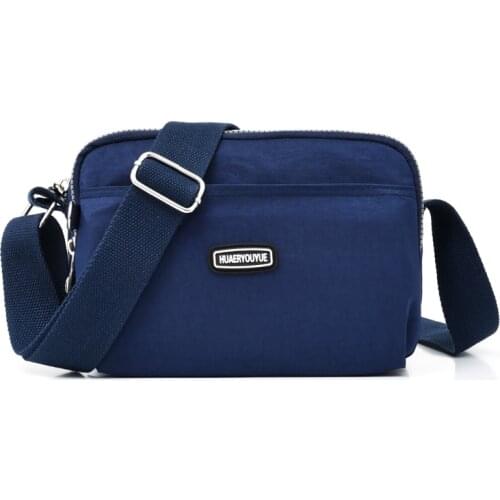 Fashion Women Crossbody Bag Shoulder Bag Casual Nylon Messenger Bag Multilayer Female Tote Shopping Travel Handbag