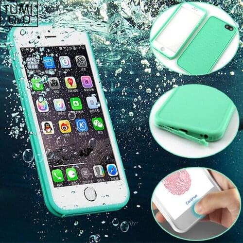 Soft Silicone Waterproof TPU Cases for iPhone 7 Case Luxury 5 5s 6 Plus 360 Degree Cover for iPhone 6s Case Plus Phone Cases