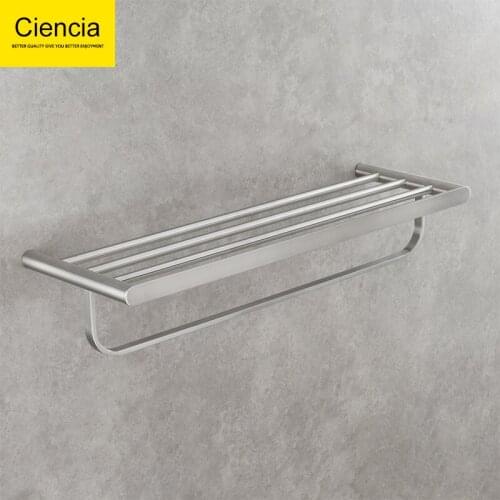 Free Shipping 304 Stainless Steel Fashion Innovation Quality Wall Mounted Towel Rail Kitchen Bathroom Towel Rack