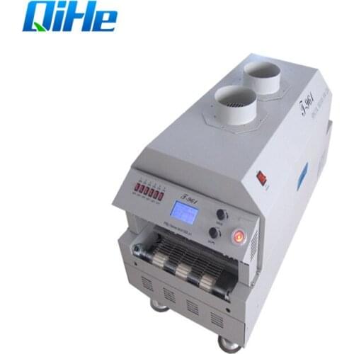 Qihe Mini Bench Top Desktop Reflow Oven T961 Infrared Reflow Soldering Oven 6 Zone Temperature Reflow Soldering Machine
