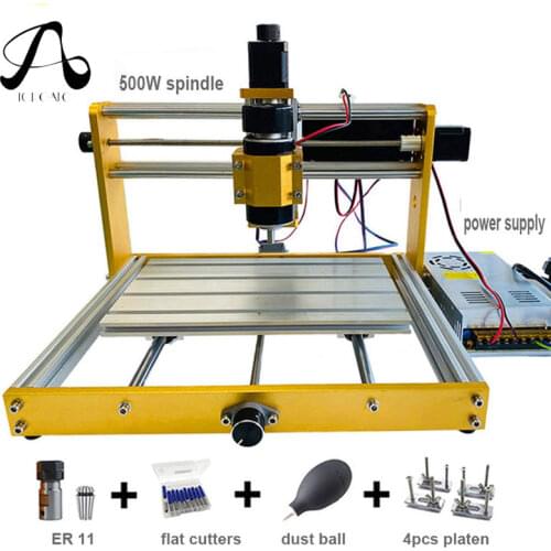 Upgrade CNC 3018 Plus GRBL Control DIY CNC Machine,3 Axis PCB PVC Milling Engraving Machine,Wood Router Engraver XYZ