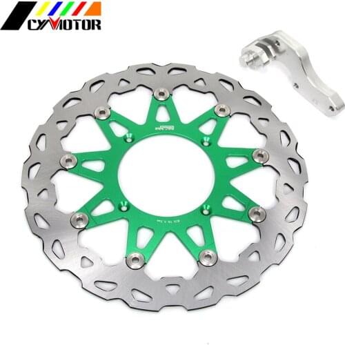 320MM Floating Brake Discs Rotor and Bracket For KAWASAKI KX125 KX250 KX250F KX 125 250 250F KLX450R KX450F 450F 2006-2015