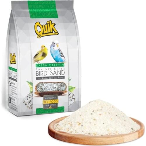 Quik extra calcium for all birds bird sand natural