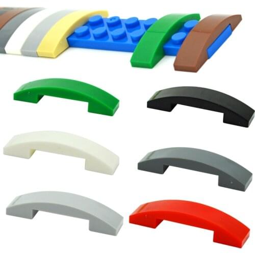 Compatible Assembles Particles 93273 Slope Curved 4x1 Double Hyperboloid Building Blocks DIY Bricks Special MOC Parts Toys