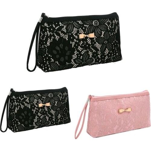 Women Makeup Bag Fashion Lace Flower Mini Portable Makeup Pouch Toiletry Bag Cosmetic Bag Pouch Organizer Case Dropshipping