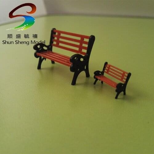 1: 75 Material model train layout model chair in the park