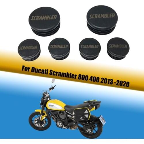 6PCS Frame Hole Cover Caps Plug Decor For Ducati Scrambler 800 400 2013 2014 2015 2016 2017 2018 2019 2020 Models Frame Cap Set