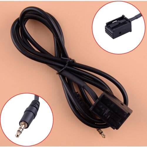 Beler 3.5mm 6000 CD External AUX In Cable Input Adapter MP3 Audio Cable Fit for Ford Focus MK2 C-MAX S-MAX Mondeo Fiesta Fusion