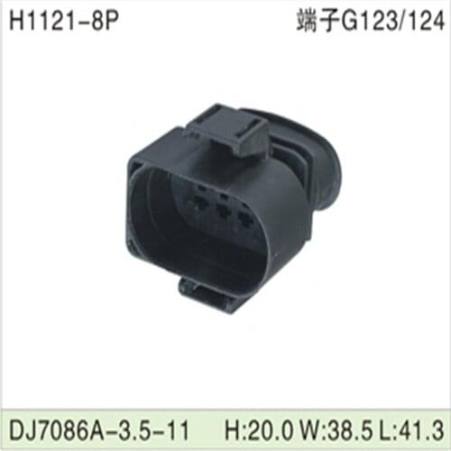 Free shipping 200pcs DJ7086A-3.5-11 8Pin 3.5mm AMP Car Electrical Wire Connectors for VW,BMW,Audi,Toyota,NISSAN AND other