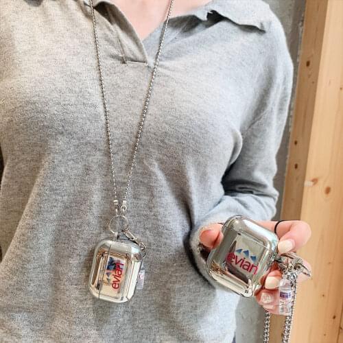 Cute Cartoon Plating 3D Case for AirPods 1 2 Pro Box Soft Wireless Bluetooth Earphone Cover Pendant Chain Accessories