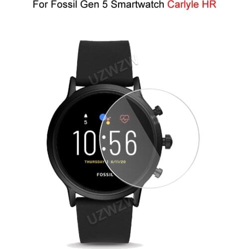 For Fossil Gen 5 Smartwatch Carlyle HR Smart Watch 2.5D Tempered Glass Screen Protector Protective Film Anti Scratch HD Clear
