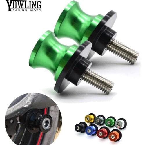 Motorcycle CNC Swingarm Spools stand screws Slider For KAWASAKI ER6N Z750 Z750R Z250 NINJA 250 300 Z1000 1000 Versys z800 z1000