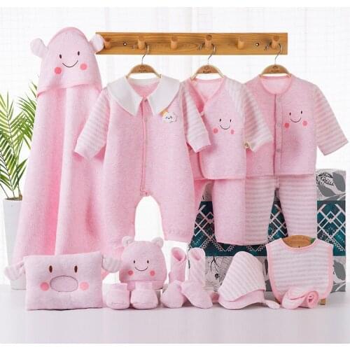 18PCS Baby girl Clothes Pure Cotton Newborns Gift for Baby Underwear Suit boys Clothing Sets Thick Keep Warm YKQ112