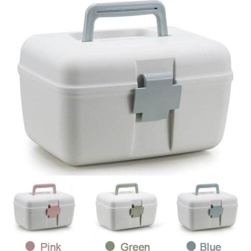 Medicine First Aid Storage Box Home Medical Box Large Capacity Medicine Chest Portable Medical Box Health Pill Case